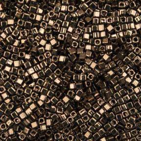 Бисер Miyuki Square Beads 1,8 мм Металлизированный темная бронза