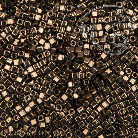 Бисер Miyuki Square Beads 1,8 мм Металлизированный темная бронза SB-01-0457