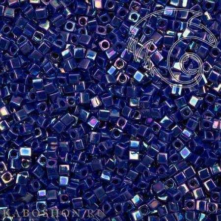 Бисер Miyuki Square Beads 1,8 мм Радужный непрозрачный кобальт SB-01-0484