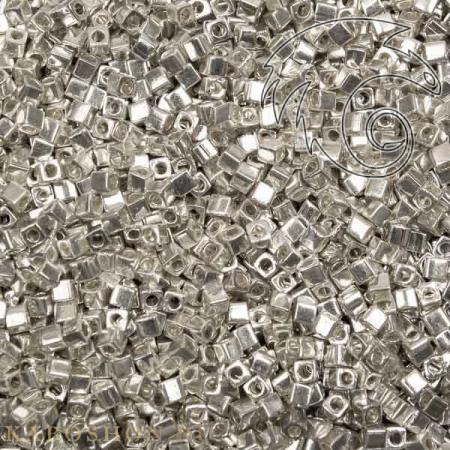 Бисер Miyuki Square Beads 1,8 мм Гальванизированный серебро SB-01-1051
