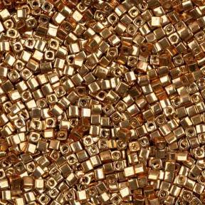 Бисер Square Beads 1.8 mm Гальванизированный желтый
