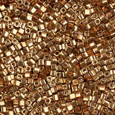 Бисер Square Beads 1.8 mm Гальванизированный желтый