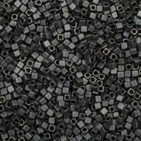 Бисер Miyuki Square Beads 1,8 мм Матовый металлизированный серебристый серый