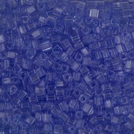 Бисер Square Beads 3 mm Прозрачный светло-васильковый синий
