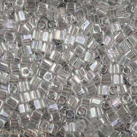 Бисер Square Beads 3 mm Радужный прозрачный хрусталь SB-03-0250