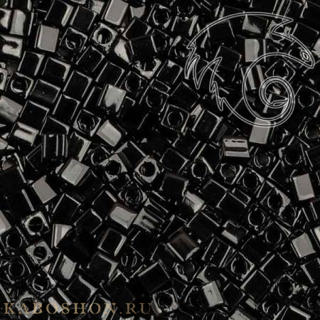 Бисер Square Beads 3 mm Непрозрачный черный SB-03-0401