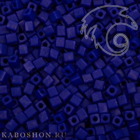Бисер Miyuki Square Beads 3 мм Матовый непрозрачный кобальт SB-03-0414F