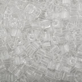 Бисер Miyuki Square Beads 4 мм Прозрачный хрусталь
