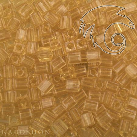 Бисер Miyuki Square Beads 4 мм Прозрачный светлый топаз SB-04-0132