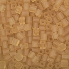 Бисер Miyuki Square Beads 4 мм Матовый прозрачный светлый топаз