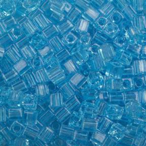 Бисер Miyuki Square Beads 4 мм Прозрачный светло-голубой