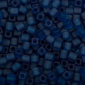 Бисер Miyuki Square Beads 4 мм Матовый прозрачный капри