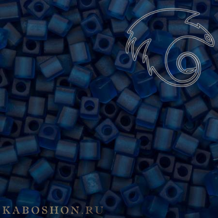 Бисер Miyuki Square Beads 4 мм Матовый прозрачный капри SB-04-0149F