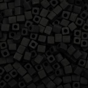 Бисер Miyuki Square Beads 4 мм Матовый непрозрачный черный