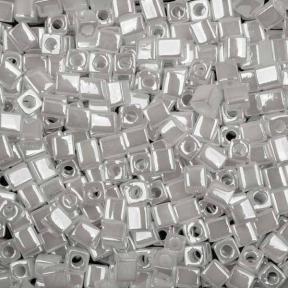 Бисер Square Beads 4 mm Цейлон жемчужно-белый