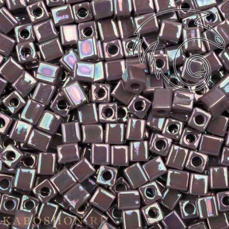 Бисер Miyuki Square Beads 4 мм Радужный непрозрачный розово-лиловый SB-04-0478(0410R)