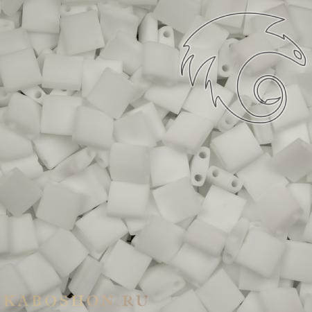 Бисер Tila Матовый непрозрачный белый TL-0402F