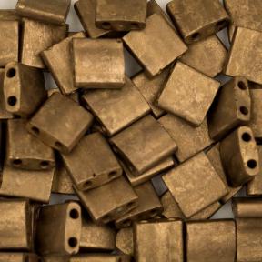 Бисер Tila Металлизированный матовый темная бронза