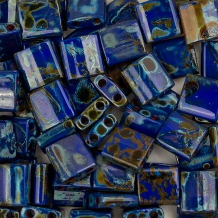 Бисер Tila Пикассо непрозрачный кобальт