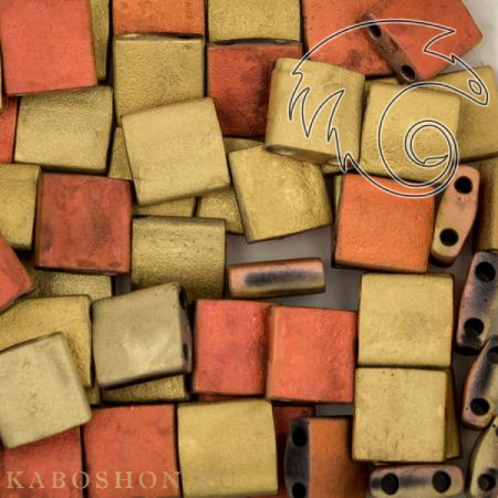 Бисер Tila Непрозрачный черный California Gold Rush Matted TL-55046