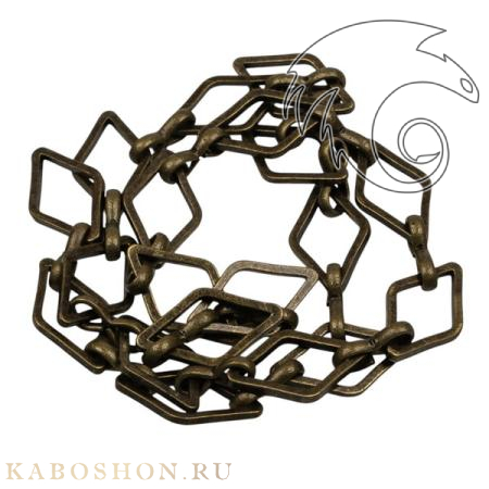 Цепочка 13х8 мм старинная бронза (25 см) 90283