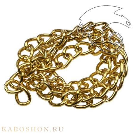 Цепочка 6х4,5 мм позолоченная (25 см) 91051
