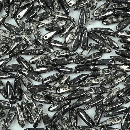 Glass Dagger 3х11 мм Jet Antique Chrome