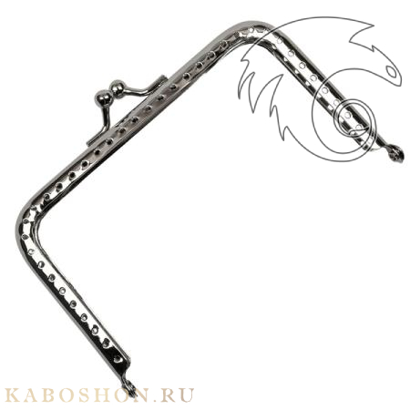 Фермуар прямоугольный 110х65 мм серебро Ferm-10-silv