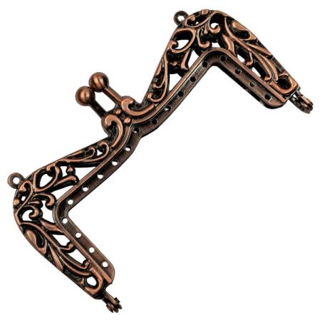 Фермуар прямоугольный 110х55мм темная медь