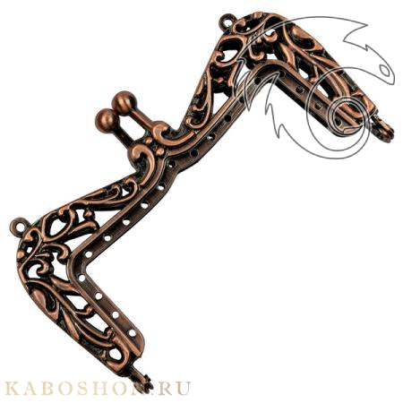 Фермуар прямоугольный 110х55мм темная медь Ferm-11-copper