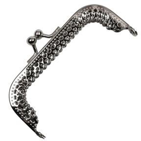 Фермуар прямоугольный 100х45 мм темное серебро