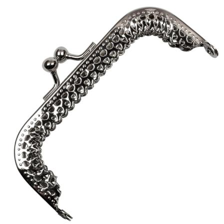 Фермуар прямоугольный 100х45 мм темное серебро