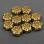 Бусина плоская "цветок" 13 мм позолоченная 89051