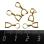 Бэйл (держатель для подвески) 15 мм позолоченный 99561 Бэйл (держатель для подвески) 15 мм позолоченный 99561