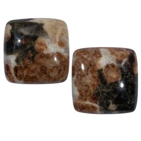 Гранат с везувианитом в кварце (пара)