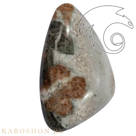 Гранат с везувианитом в кварце 1026404