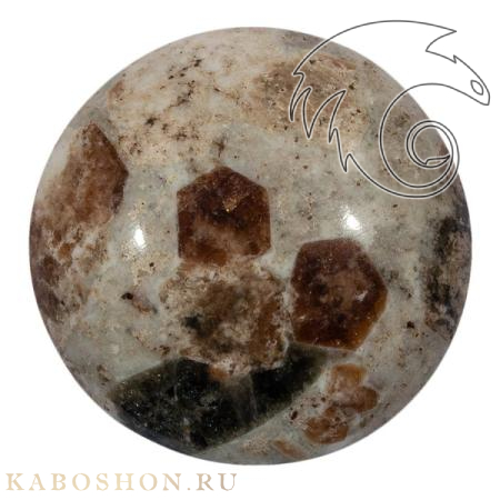 Гранат с везувианитом в кварце 1026430