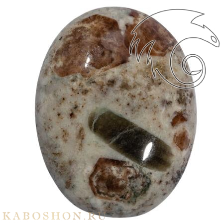 Гранат с везувианитом в кварце 1026447