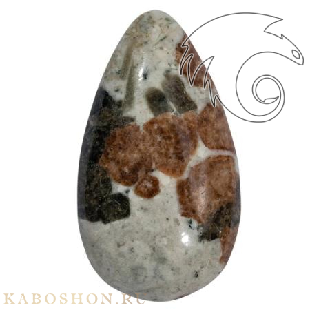 Гранат с везувианитом в кварце 1026450