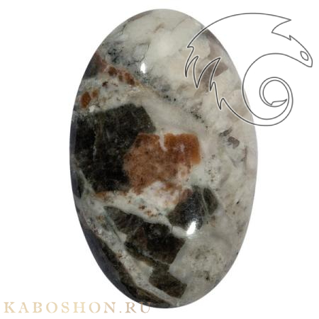 Гранат с везувианитом в кварце 1026451