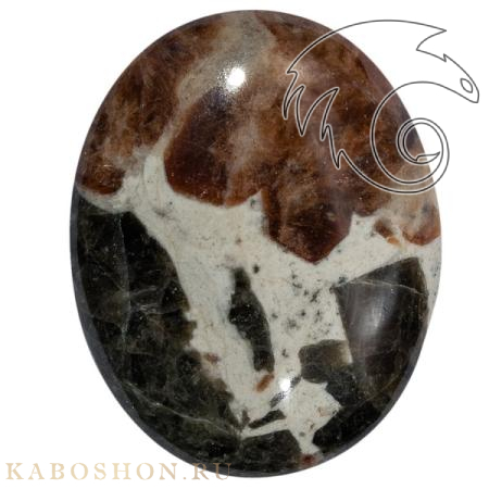 Гранат с везувианитом в кварце 1026457