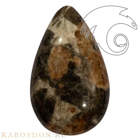 Гранат с везувианитом в кварце 1026476