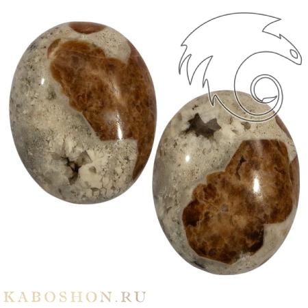 Гранат с везувианитом в кварце (пара) 1026518