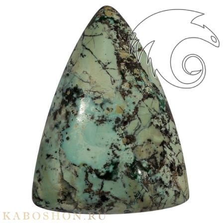 Опал с хризоколлой 1026771