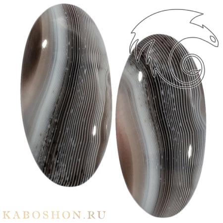 Агат ботсвана (пара) 1027006