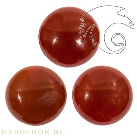 Сердолик красный круглый 12 мм 505212