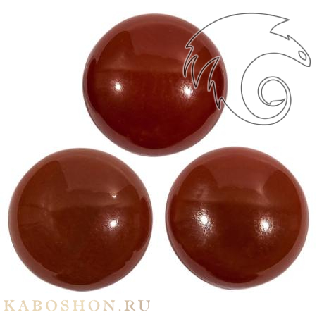 Сердолик красный круглый 14 мм 505214