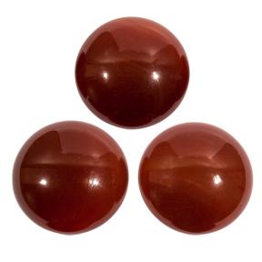 Сердолик красный круглый 25 мм