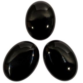 Агат черно-белый овальный 40х30 мм