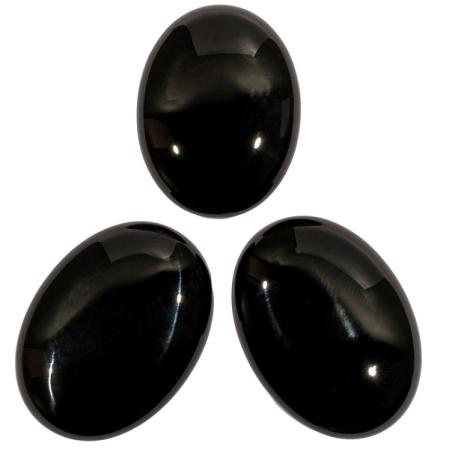 Агат черно-белый овальный 40х30 мм